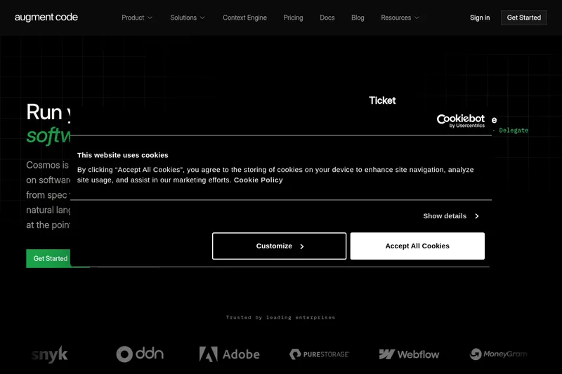 Augment Code's Cosmos screenshot