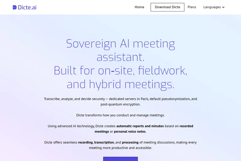 Dicte.ai screenshot
