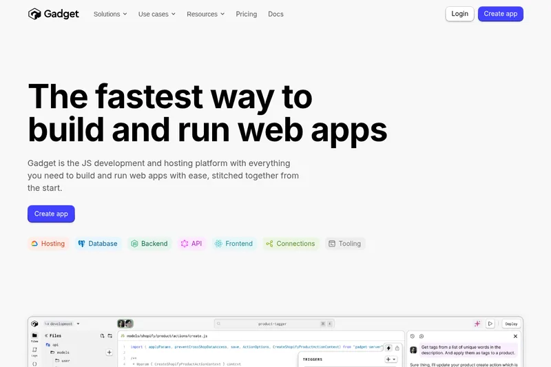 Gadget screenshot