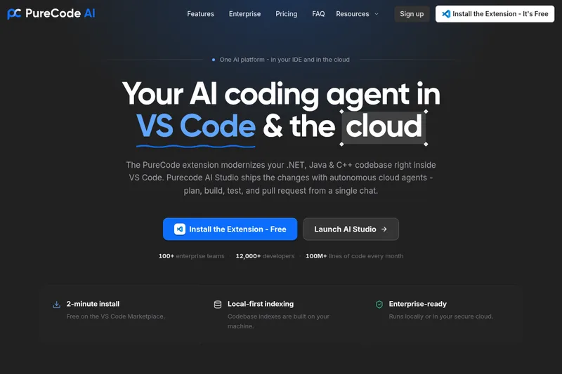 Purecode AI screenshot
