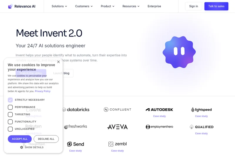 Relevance AI screenshot