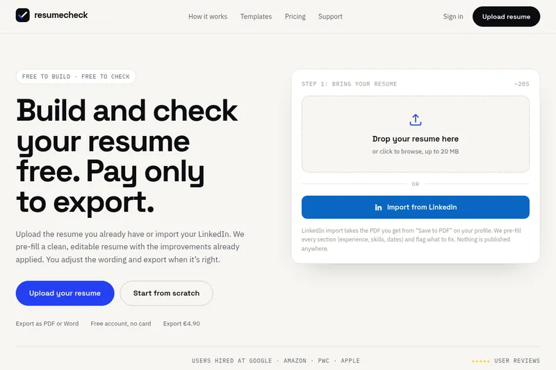 Resumecheck