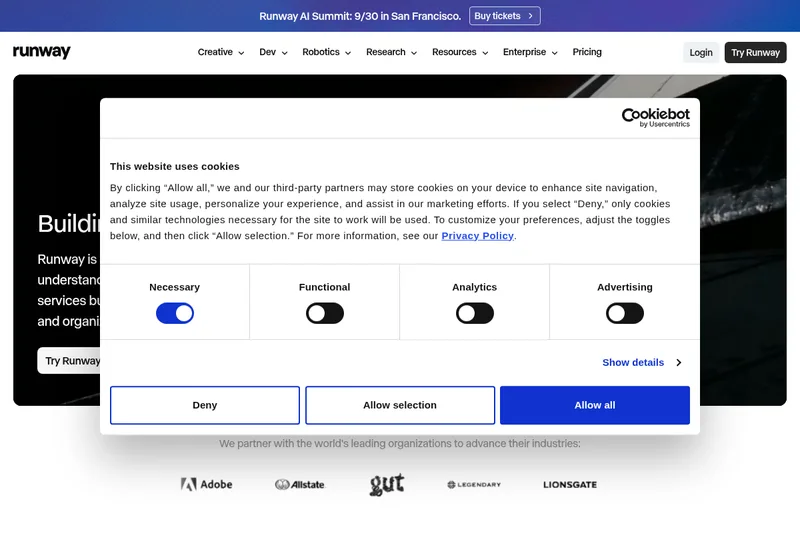 RunwayML screenshot