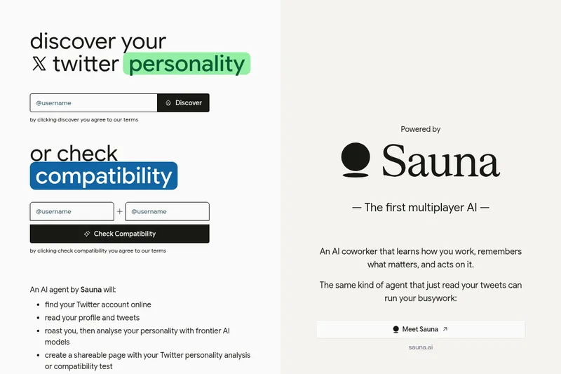 Twitter Personality screenshot