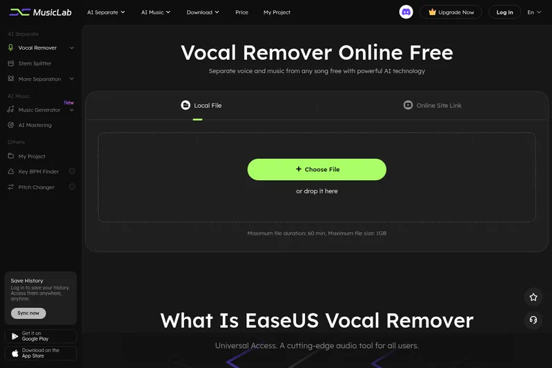 Vocal Remover Online logo