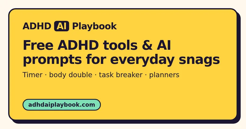 ADHD AI Playbook logo