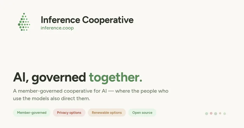Inference Cooperative, user-governed AI
