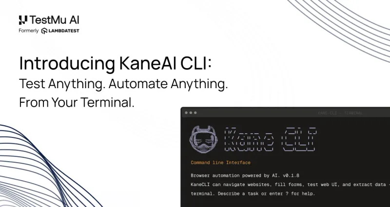 Kane CLI by TestMu AI logo