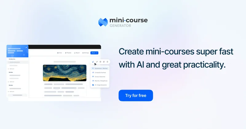 Mini Course Generator
