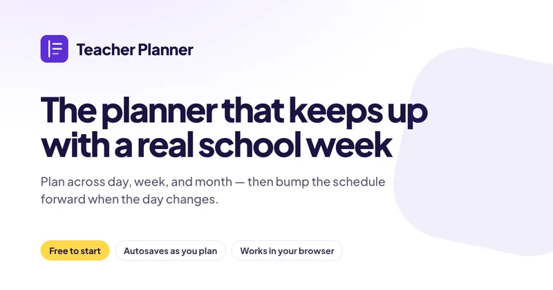 Teacher Planner